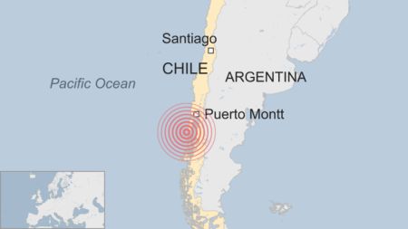 चिलीमा शक्तिशाली भूकम्प, सुनामीको चेतावनी