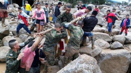 कोलम्बियामा पहिरोमा परी मृत्यु हुनेको सङ्ख्या २५४ पुग्यो