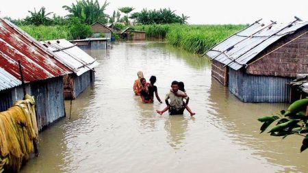 बंगलादेशमा वर्षाका कारण नौ लाख जनता प्रभावित