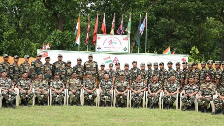 नेपाल भारत संयुक्त सैन्य अभ्यासको प्रधानसेनापति क्षत्रीद्वारा निरीक्षण