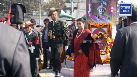 पृथ्वीजयन्ती मनाउँदै गणतान्त्रिक सरकारका राष्ट्रपतिदेखि सेनापतिसम्म, हेर्नुहाेस् १४ तस्विर