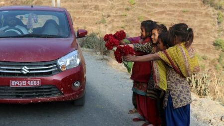 एक-दुई कक्षामा पढ्ने यी बालबालिका जाे कापी-कलम किन्नैका लागि लालीगुराँस बेच्न बाध्य छन्