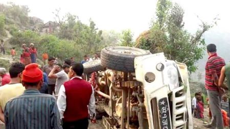 डोटीमा जीप दुर्घटना हुँदा ४ जनाको मृत्यु, १० घाइते