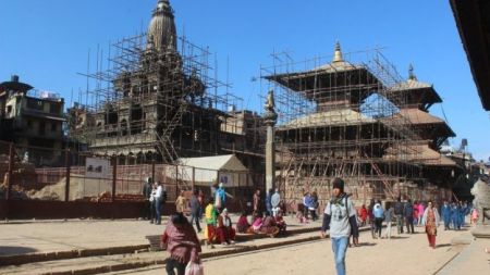 पाटन दरबारकोे भीमसेनको मन्दिर पुनःनिर्माण