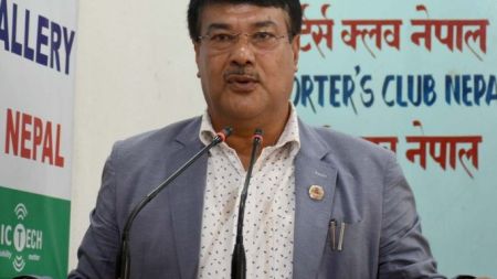 ‘विवादास्पद युनिभर्सल पिस फेडेरेशनको कार्यक्रम नेपालमा हुनुले  ‘ग्लोबल–हेडक्वार्टर’ नेपालमा छ भन्ने आशंका लागेको छ : पूर्वमन्त्री विश्वकर्मा