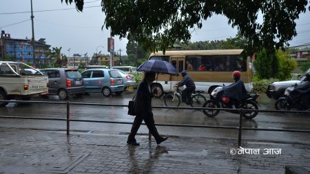 मनसुनी वायुको प्रभाव : अझै तीन दिन देशको अधिकांश स्थानमा वर्षा हुने