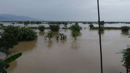 उदयपुरमा बाढी आउँदा ३७ घरपरिवार विस्थापित