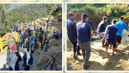  कास्कीमा नालीमा पुरिएर ५ मजदुरको मृत्यू