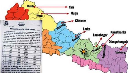 चीनले नेपालका चार जिल्लामा ३६ हेक्टर भू–भाग मिचेको तथ्य सार्वजनिक