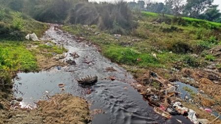 सर्वोच्च अदालतले गरेको आदेशको पालन भएन,विग्धी नदि प्रदुषित बन्दै