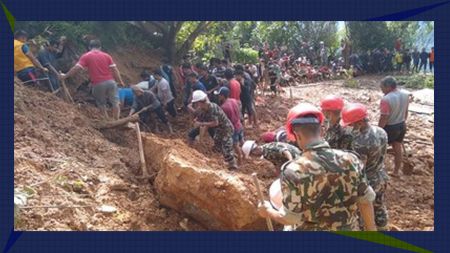 रुविभ्यालीमा पहिराले डोजर पुरिँदा दुई बेपत्ता