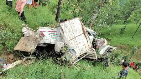 दार्चुलाको शैल्यशिखरमा जिप दुर्घटना, ५ जनाको घटनास्थलमै मृत्यु