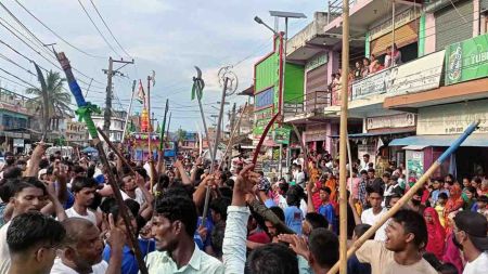 सर्लाहीमा मोहरम मनाउने क्रममा दुई पक्षबीच झडप, प्रहरीसहित १० जना घाईते