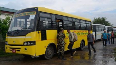 दशैमा नेपाली सेनाको निःशुल्क बस सेवा